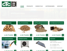 Tablet Screenshot of ctc-heizkessel.de