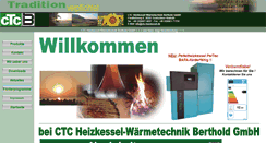 Desktop Screenshot of ctc-heizkessel.com